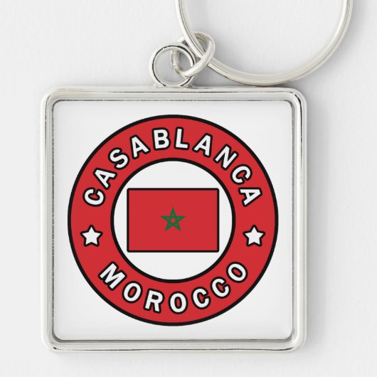 Casablanca Marokko Sleutelhanger (Voorkant)