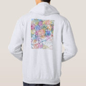 Casablanca Morocco City Map Hoodie (Achterkant)