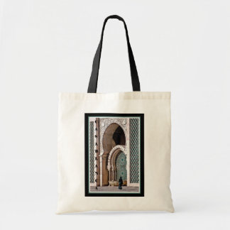 Casablanca — Vrouw op moskee Tote Bag