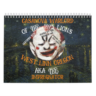 CASANOVA OORLOGSHEER MORES WEST LINN OREGON OR KALENDER