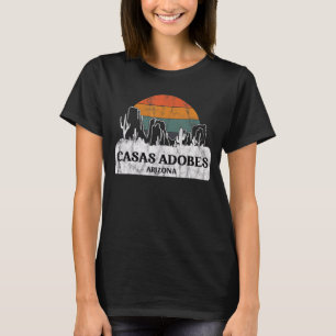 Casas Adobes AZ Arizona Vintage sunset cactus mou T-shirt