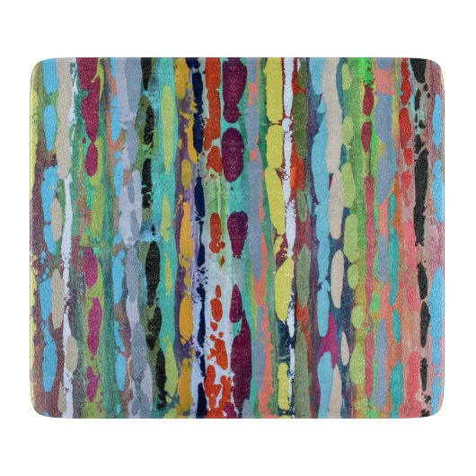 Cascade 2 6 x 7 Déco Planche à découper en verre (Devant)