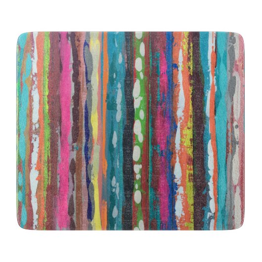 Cascade 6 x 7 Déco Planche à découper en verre (Devant)