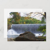 Cascade à Banner Elk, carte postale de Caroline du (Devant / Derrière)