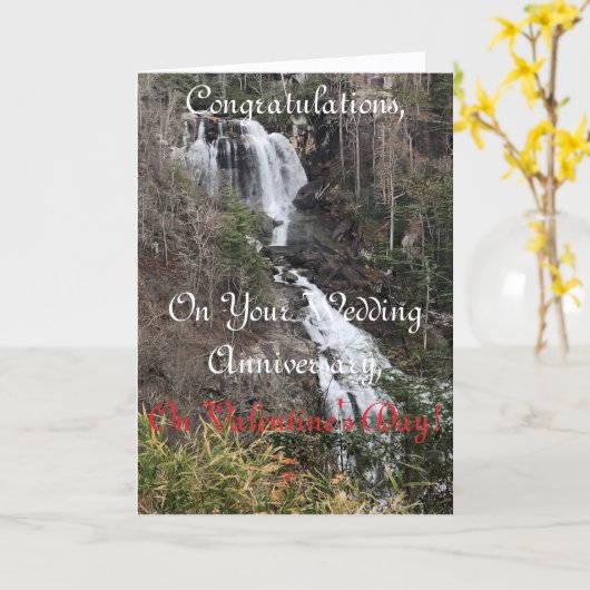 Cascade, Anniversaire Mariage, Carte Saint Valenti (Fleur jaune)