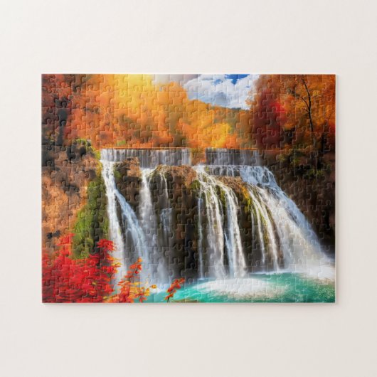 Cascade Automne 2 Photo Puzzles Internet Jigsaw Pu (Horizontal)
