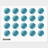 Cascade Bleu 2 Lettre Monogramme Stickers cire (Feuille)