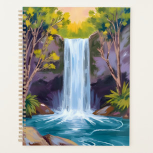 Cascade Bleue Peinture de la nature du paysage f