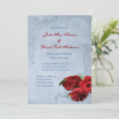  Cascade Blue Wedding Kaart (Staand voorkant)