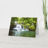 Cascade cachée Carte de voeux pliée (Devant)