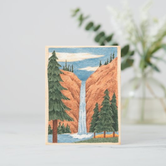 Cascade - Carte postale (Debout devant)