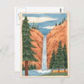 Cascade - Carte postale (Devant / Derrière)