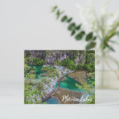 Cascade cascade du parc des lacs Plitvice Carte po (Debout devant)