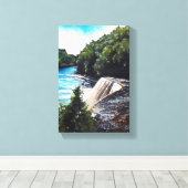 Cascade - Chutes de Tahquamenon, MI | Impression C (Insitu (Plancher de Bois))