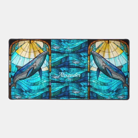 Cascade côtière Tropical Blue Whale Yellow Sunset (Recto)