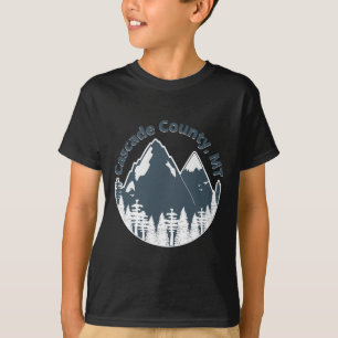 Cascade County Mt Bergen Wandel Klimg Kamp T-shirt