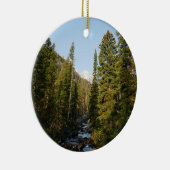 Cascade Creek at Grand Teton Keramisch Ornament (Rechts)