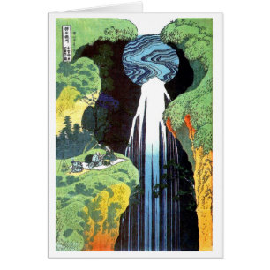 Cascade d'Amida sur la route de Kisokaido, Hokusai