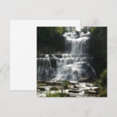 Cascade dans la nature photo sur une carte de voeu (Devant / Derrière)