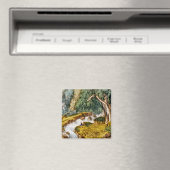 Cascade d'argent — Magnet de montagnes blanches (In Situ (Lave-vaisselle))