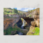 Cascade de Baatara, carte postale de voyage au Lib (Devant)