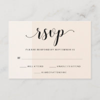 Cascade de Blush | Subtle Stripes Wedding RSVP