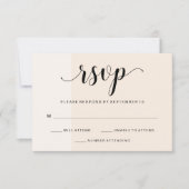 Cascade de Blush | Subtle Stripes Wedding RSVP (Devant)