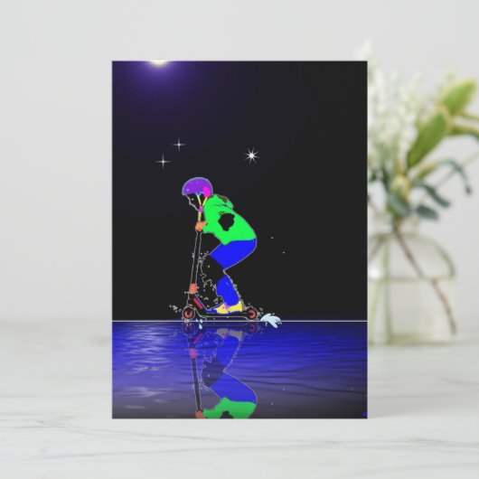 Cascade de carte d'invitation (Debout devant)