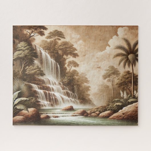 "CASCADE DE FRESCO" PUZZLE – SÉRIE PAYSAGE (Horizontal)