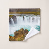 Cascade de Godafoss, Islande (Gant de toilette)