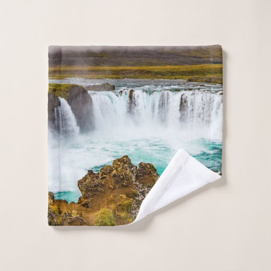 Cascade de Godafoss, Islande (Gant de toilette)