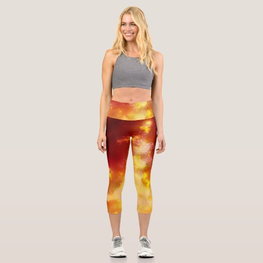 Cascade de nuit Capri Leggings (Recto)