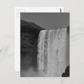 Cascade de Skogafoss Islande Carte Postale (Devant / Derrière)