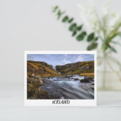 Cascade de Svodufoss Snaefellsnes, carte postale i (Debout devant)