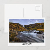 Cascade de Svodufoss Snaefellsnes, carte postale i (Devant / Derrière)
