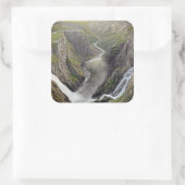 Cascade de Voringsfossen en Norvège autocollant (Sac)