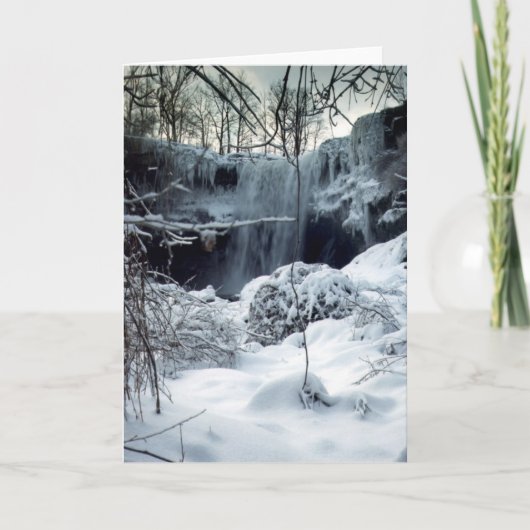 Cascade d'hiver, carte (Devant)