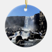 Cascade d'Islande - ornement céramique (Devant)