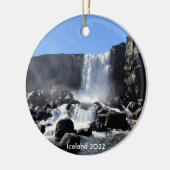 Cascade d'Islande - ornement céramique (Gauche)