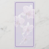 Cascade d'Orchidées Violettes Menu (Dos)