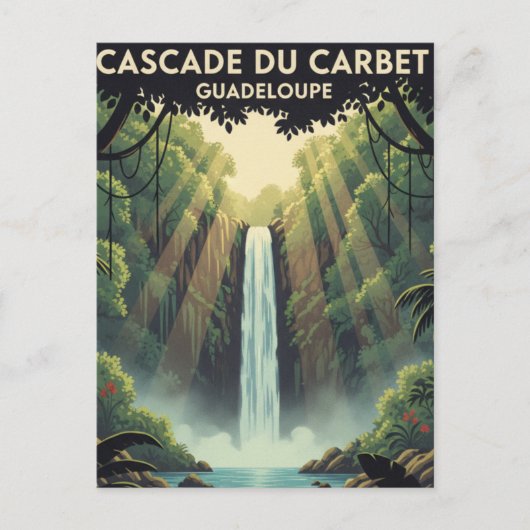 Cascade du Carbet Briefkaart (Voorkant)