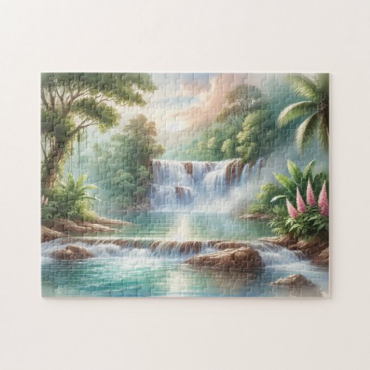 "CASCADE EN AQUARELLE" PUZZLE (Horizontal)