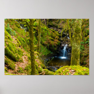 Cascade en Argyll, Ecosse Poster