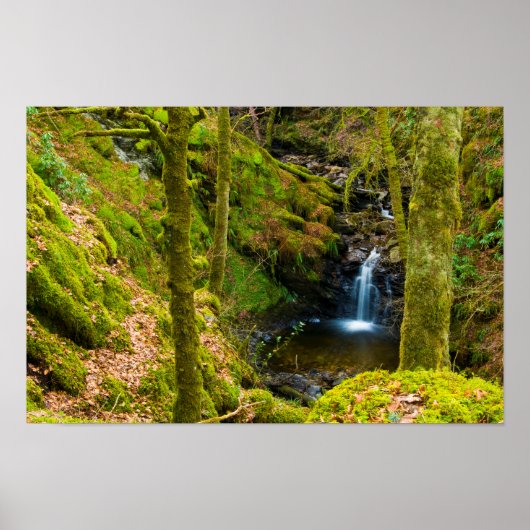 Cascade en Argyll, Ecosse Poster (Devant)