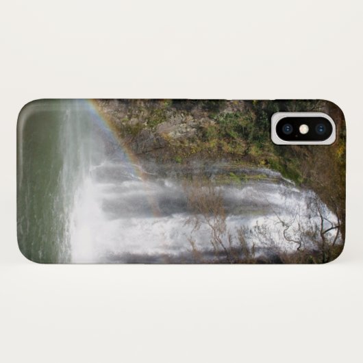 Cascade et Rainbow iPhone X Coque (Dos (Horizontal))
