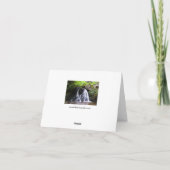 Cascade Fairy Glen, Rosemarkie Carte de voeux (Dos)