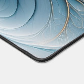 Cascade Floral - Débit Abstrait de Teal et d'Or (Coin)