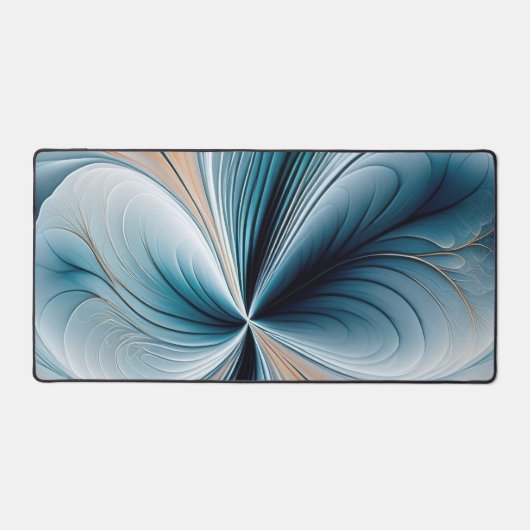 Cascade Floral - Débit Abstrait de Teal et d'Or (Recto)