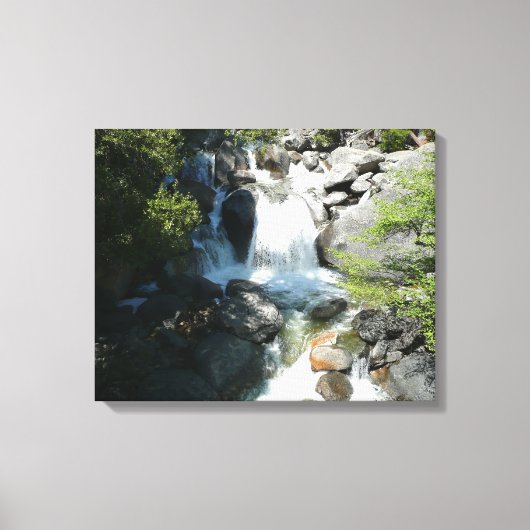 Cascade-Herfsten in het Nationaal Park Yosemite Canvas Afdruk (Voorkant)
