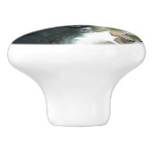 Cascade-Herfsten in het Nationaal Park Yosemite Keramische Knop (Zijkant)